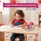 4E's Novelty Mini Valentine Mailbox – 5x3" Tin Mailbox for Kids, Cards, Candy & Classroom Favors – Cute DIY Craft Mailbox with Swinging Flag for Pretend Play, Notes, Gifts & Valentine’s Day Exchange